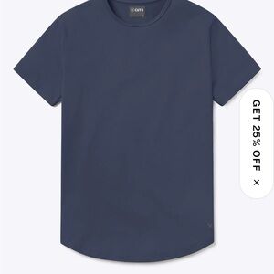 Cuts Clothing Men's Dark Navy Short Sleeve Crew Tee